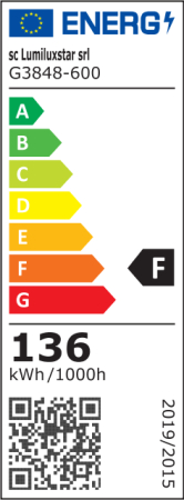 Lustra OEM LED integrat 136W 8000lm CCT (3000K+4000K+6500K) Metal+Acril Gold  D600x1000mm [1]