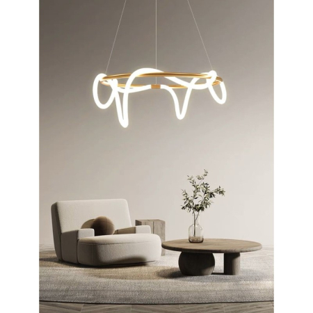 ILUMINAT - Lustra OEM LED integrat 192W 8000lm CCT (3000K+4000K+6500K) Metal+Acril 600 x 600 x 1000mm