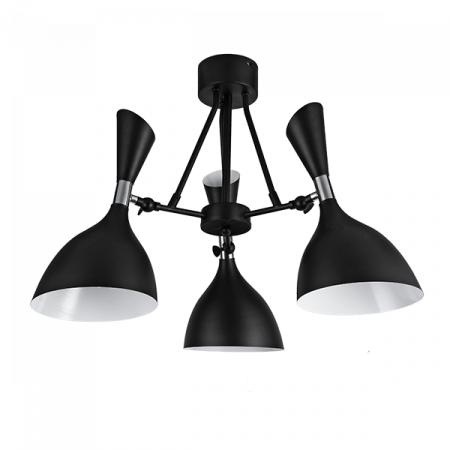 Lustre - Lustra OEM NAGROM E14 3x60W   Metal Black 500x500mm IP20