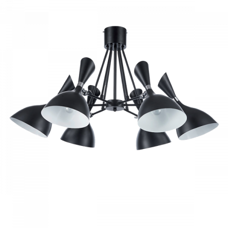 Lustre - Lustra OEM NAGROM E27 6x60W   Metal Black 600x500mm IP20