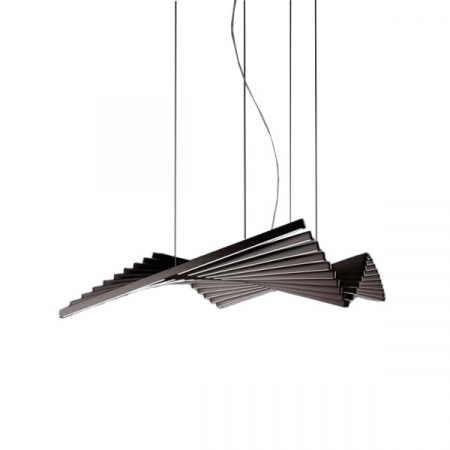 Lustre - Lustra OEM MOTAS LED 75W 7500lm 3000K Metal Black 470x540x1500mm IP20