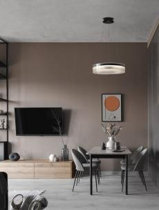 ILUMINAT - Lustra PAULINE Nova Luce 9695261 LED 37 W, 2646 lm, 3000K IP20 Sandy Black 