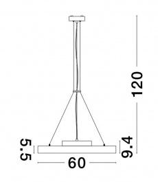 Lustra PERFECT Nova Luce 9058121 40W 4491Lm IP20 TRIAC Dimmable 2700-6000K IP20 Sandy White [1]