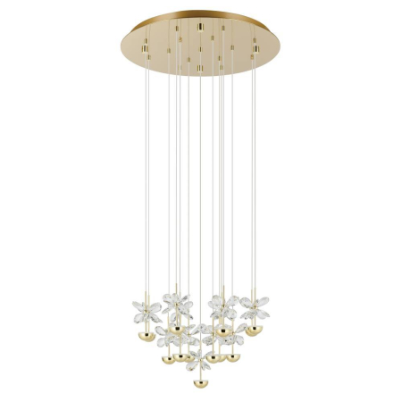 ILUMINAT - Lustră PIANOPOLI 3 LED 15X1.8W IP20 390313, lumină caldă, oțel alamă