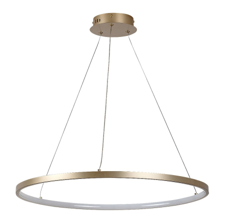 Lustra Rabalux Beliza LED 55W 4100lm 3000K metal silicon auriu alb IP20 [1]
