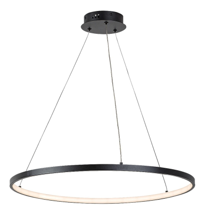 Lustre - Lustra Rabalux Beliza LED 55W 4100lm 3000K metal silicon negru alb IP20