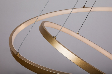 Lustra Rabalux Beliza LED 75W 6100lm 3000-6500K metal silicon auriu alb IP20 [2]