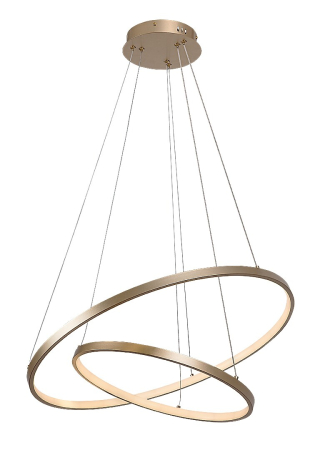 Lustre - Lustra Rabalux Beliza LED 75W 6100lm 3000-6500K metal silicon auriu alb IP20