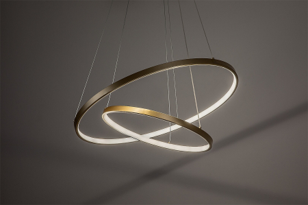 Lustra Rabalux Beliza LED 75W 6100lm 3000-6500K metal silicon auriu alb IP20 [4]