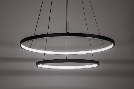 Lustra Rabalux Beliza LED 75W 6100lm 3000-6500K metal silicon negru alb IP20 [5]