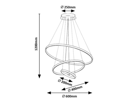 Lustra Rabalux Beliza LED 90W 7200lm 3000-6500K metal silicon auriu alb IP20 [1]
