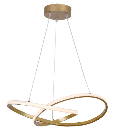 Lustra Rabalux Castiel LED 36W 2380lm 3000K metal silicon auriu alb IP20 [1]