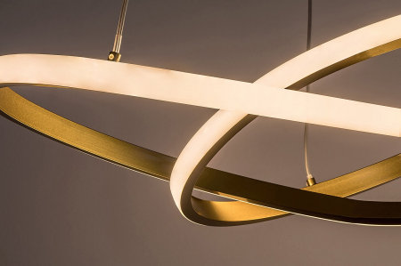 Lustra Rabalux Castiel LED 36W 2380lm 3000K metal silicon auriu alb IP20 [3]