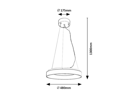 Lustra Rabalux Ceilo LED 38W 3150lm 3000K metal/ plastic plastic alb alb IP20 [7]