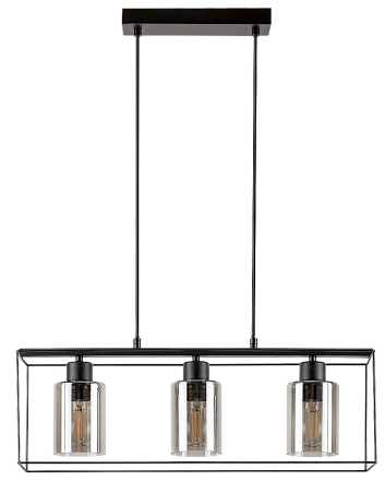 Lustra Rabalux Chadwick E27 E27 3x MAX 25W   metal black stil modern 230V, 50Hz IP20 72033 [1]