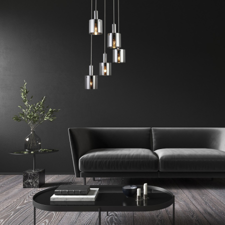 Lustra Rabalux Donati E27 E27 5x MAX 60W   metal chrome stil modern 230V, 50Hz IP20 5251 [3]
