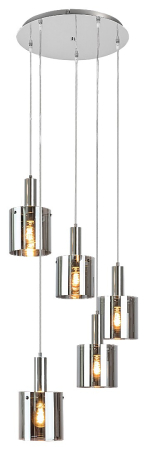 ILUMINAT - Lustra Rabalux Donati E27 E27 5x MAX 60W   metal chrome stil modern 230V, 50Hz IP20 5251