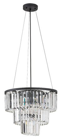 Lustra Rabalux Eloisa E27 E27 3x MAX 25W metal black stil clasic, IP20 72265 [1]