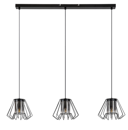 Lustra Rabalux Emerencia E27 E27 3x MAX 40W   metal black stil industrial 230V, 50Hz IP20 72371 [1]
