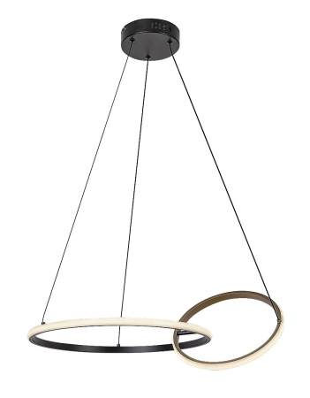 Lustre - Lustra Rabalux Emilion LED 36W 2150lm 4000K metal silicon negru/ auriu alb IP20