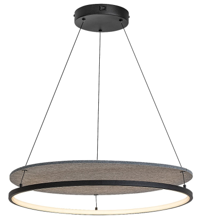 ILUMINAT INTERIOR - Lustra Rabalux Farenzo LED 40W 2000lm 3000, 4000 metal/ fetru black stil modern 230V, 50Hz IP20 72032