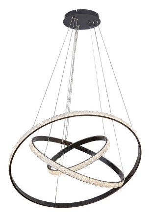 Lustre - Lustra Rabalux Grete LED 100W 4450lm 3000K metal acril negru alb IP20