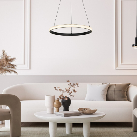 Lustra Rabalux Grete LED 32W 2150lm 3000K metal black stil modern, IP20 72258 [5]