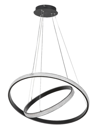 Lustra Rabalux Grete LED 60W 3450lm 3000K metal acril negru alb IP20 [3]