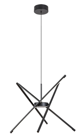 ILUMINAT INTERIOR - Lustra Rabalux Henli2 LED 40W 2800lm 3000 metal black stil modern 230V, 50Hz IP20 72338
