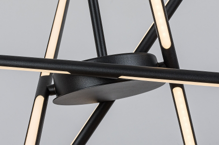 Lustra Rabalux Henli2 LED 40W 2800lm 3000K metal plastic negru alb IP20 [6]