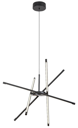 Lustra Rabalux Henli2 LED 40W 2800lm 3000K metal plastic negru alb IP20 [3]