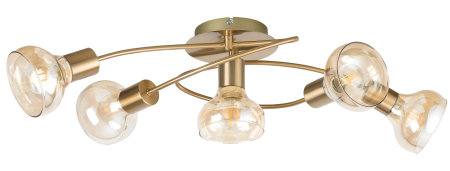 ILUMINAT - Lustra Rabalux Holly E14 E14 5x MAX 40W   metal antique gold stil modern 230V, 50Hz IP20 5552