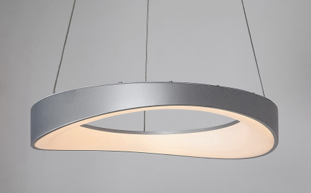 Lustra Rabalux Iliana LED 56W 3380lm 3000K metal acril argintiu alb IP20 [2]