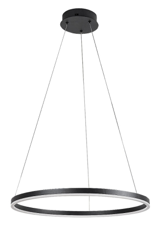 Lustra Rabalux Isaure LED 35W 2200lm 3000K, 4000K, 6500K metal black stil modern, IP20 72301 [1]