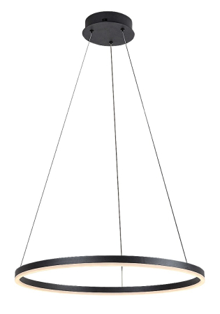 Lustre - Lustra Rabalux Isaure LED 35W 2200lm 3000, 4000, 6500K metal acril negru alb IP20