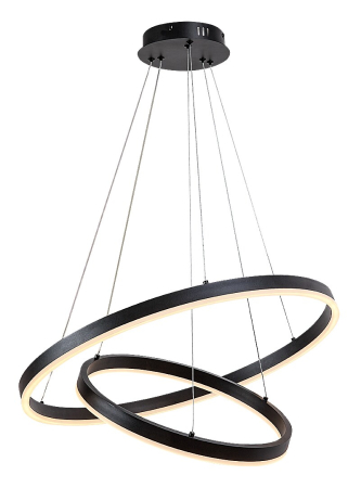 Lustre - Lustra Rabalux Isaure LED 80W 5600lm 3000-6500K metal acril negru alb IP20