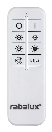 Lustra Rabalux Jasero LED 42W 2260lm 3000-6500K metal silicon negru alb IP20 [6]