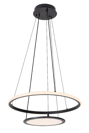 Lustre - Lustra Rabalux Jasero LED 42W 2260lm 3000-6500K metal silicon negru alb IP20