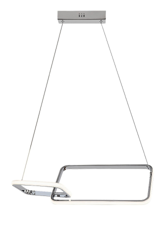ILUMINAT - Lustra Rabalux Malwen LED 36W 2200lm 4000K metal chrome stil modern, IP20 72368