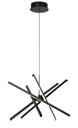 Lustre - Lustra Rabalux Matilde LED 48W 1500lm 4000K metal silicon negru alb IP20