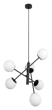 Lustra Rabalux Meduza E14 E14 6x MAX 20W   metal mat black stil scandinav 230V, 50Hz IP20 72194 [1]
