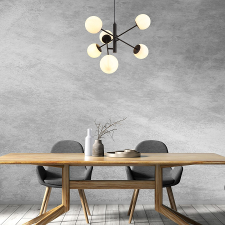 Lustra Rabalux Meduza E14 E14 6x MAX 20W   metal mat black stil scandinav 230V, 50Hz IP20 72194 [5]