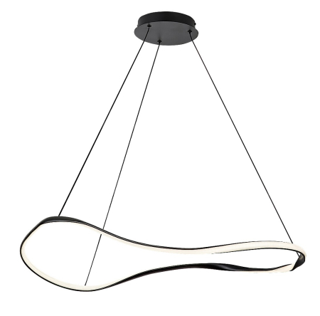 Lustre - Lustra Rabalux Mirossi LED 40W 2070lm 4000K metal silicon negru alb IP20