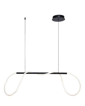 Lustra Rabalux Montema LED 40W 3750lm 4000K metal silicon negru alb IP20 [4]