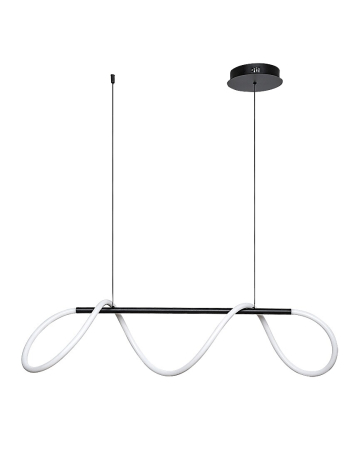 Lustra Rabalux Montema LED 40W 3750lm 4000K metal silicon negru alb IP20 [3]