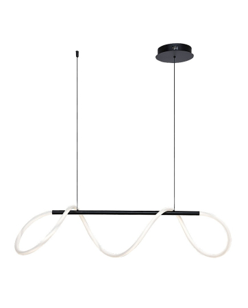 Lustra Rabalux Montema LED 40W 3750lm 4000K metal silicon negru alb IP20 [2]