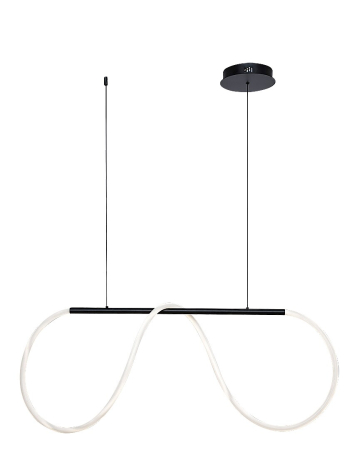 Lustra Rabalux Montema LED 40W 3750lm 4000K metal silicon negru alb IP20 [1]