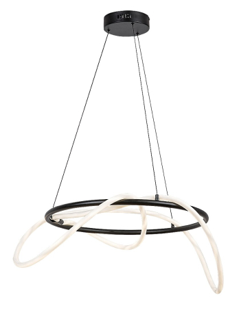 Lustra Rabalux Montema LED 54W 4480lm 4000K metal silicon negru alb IP20 [2]