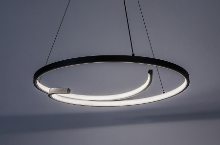 Lustra Rabalux Niloo LED 40W 2080lm 4000K metal plastic negru alb IP20 [2]