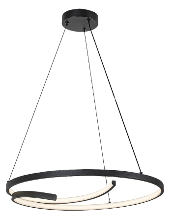 Lustre - Lustra Rabalux Niloo LED 40W 2080lm 4000K metal plastic negru alb IP20